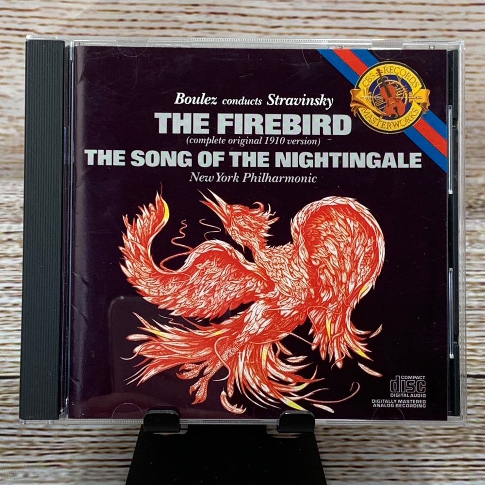 Stravinsky: The Firebird, The Song‎ of the Nightingale, Boulez [1987 CD]